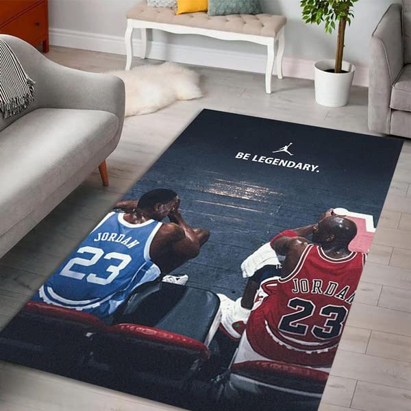 Basketball Sports Area Rug - Non-Slip Carpet for Boys & Girls Bedroom, Kids Room Decor, Hypebeast Style - Perfect for Game Rooms, Dorm Decor, and Basketball Themed Spaces (Size F26)