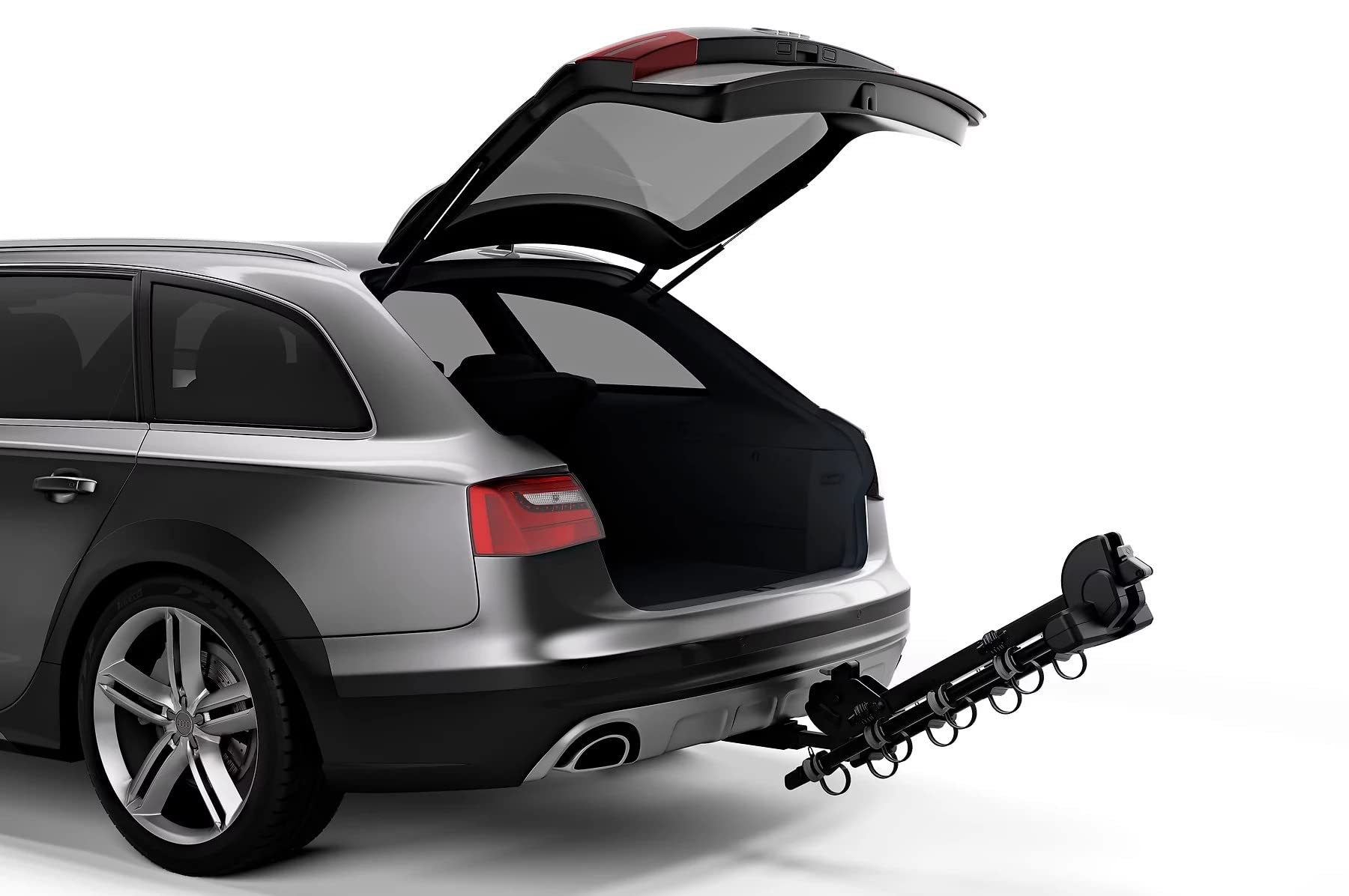 Thule Camber 4 Hitch Bike Rack - 4-Bike Platform Carrier for Cars, SUVs & Trucks | Heavy Duty Black Bike Rack for Mountain, Road & Electric Bikes | Perfect for Road Trips, Camping & Outdoor Adventures