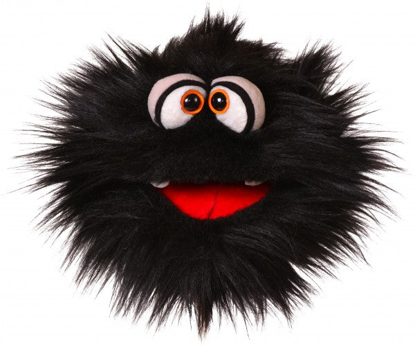 Fluffy Black 20cm Hand Puppet - Soft Plush Animal Toy for Kids (Code 219) | Perfect for Storytelling, Classroom Activities & Interactive Play