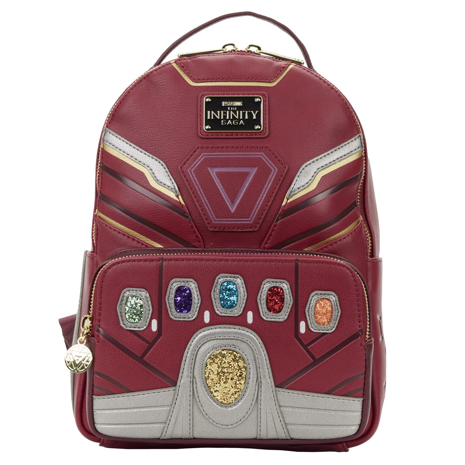 Loungefly Marvel Avengers Iron Gauntlet Infinity Saga Hero Mini Backpack - Stylish Cosplay & Comic-Con Accessory for Fans