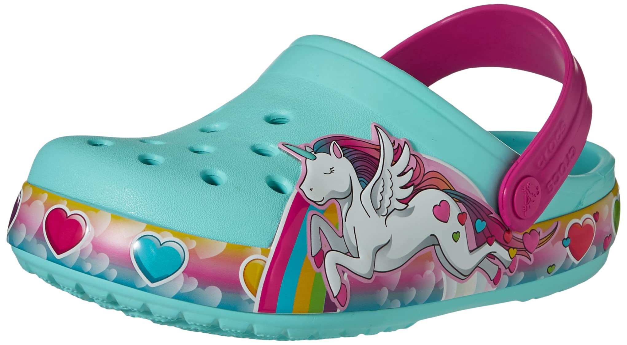 Crocs Unisex-Child Kids Fun Lab Light Up Clogs - LED Light Up Shoes for Boys & Girls | Comfortable & Fun Footwear for Playtime, Parties & Nighttime Safety