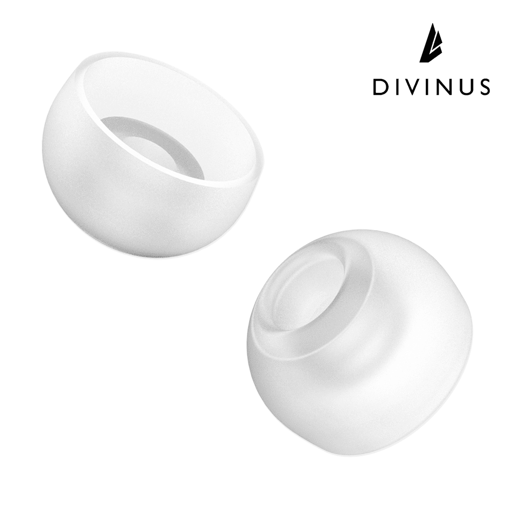 Premium DIVINUS Velvet Eartips for TWS Earbuds - 3mm & 5mm Nozzle Compatible - Soft Memory Foam Ear Tips for Noise Isolation & Comfort - Perfect for AirPods, Galaxy Buds & Wireless Earbuds - Ideal for Workouts, Commuting & Travel