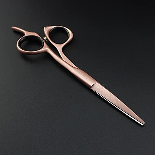 Professional 6 Inch Barber Scissors - Japan 440C Stainless Steel Hair Cutting Shears with Gold Finish for Salon, Hairstyling & Home Haircuts - Sharp & Durable Hairdressing Scissors