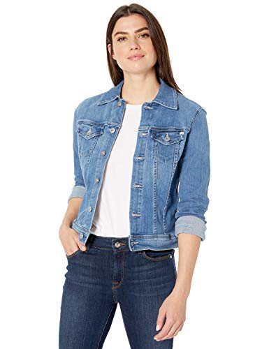 AG Adriano Goldschmied Women's Robyn Fitted Stretch Denim Jacket - Slim Fit Denim Jacket for Women - Perfect for Casual Outings, Date Nights & Layering