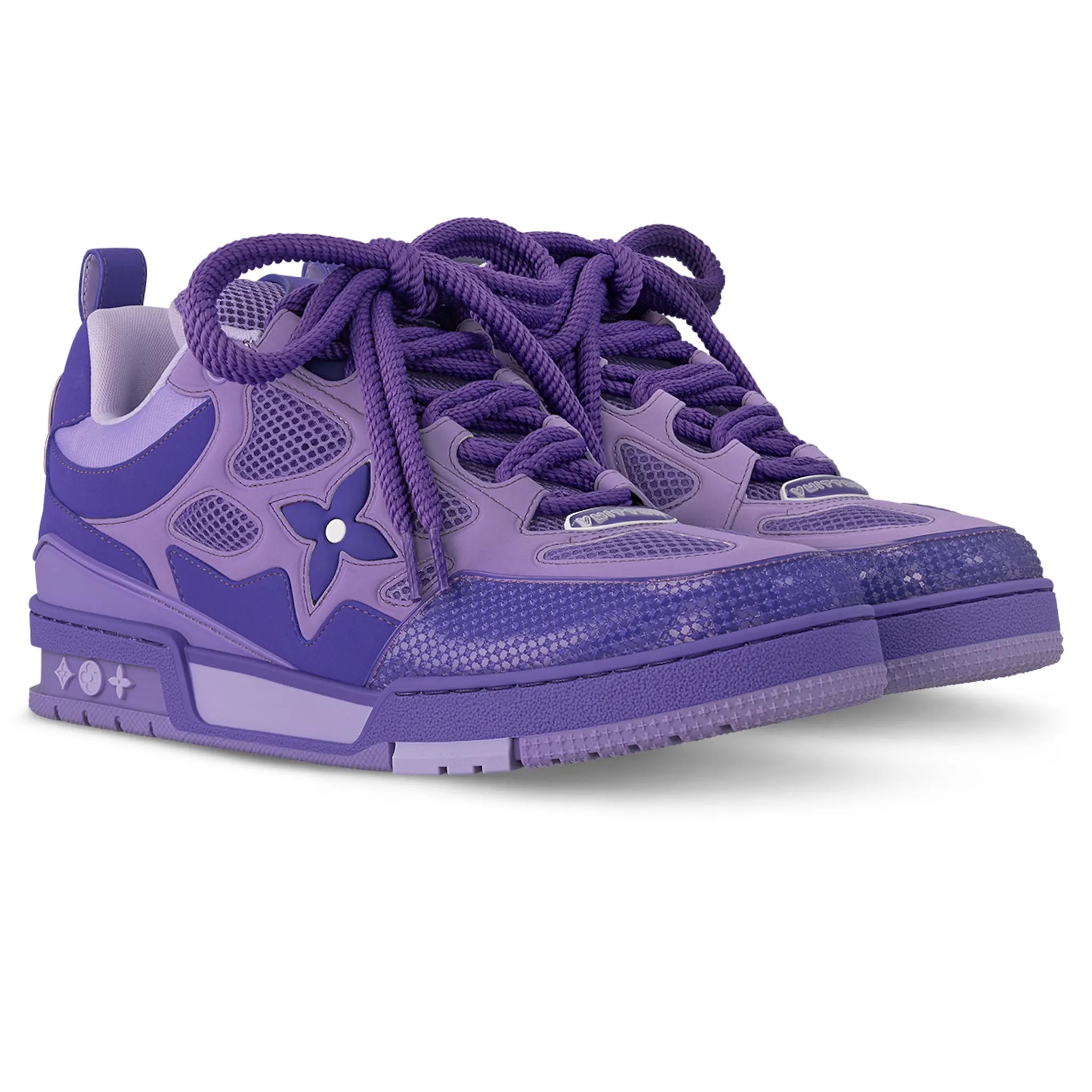 Authentic Louis Vuitton LV Skate Monogram Trainer Purple Sneakers - Luxury Designer Casual Shoes for Men | Perfect for Streetwear, Skateboarding & Fashion Outfits