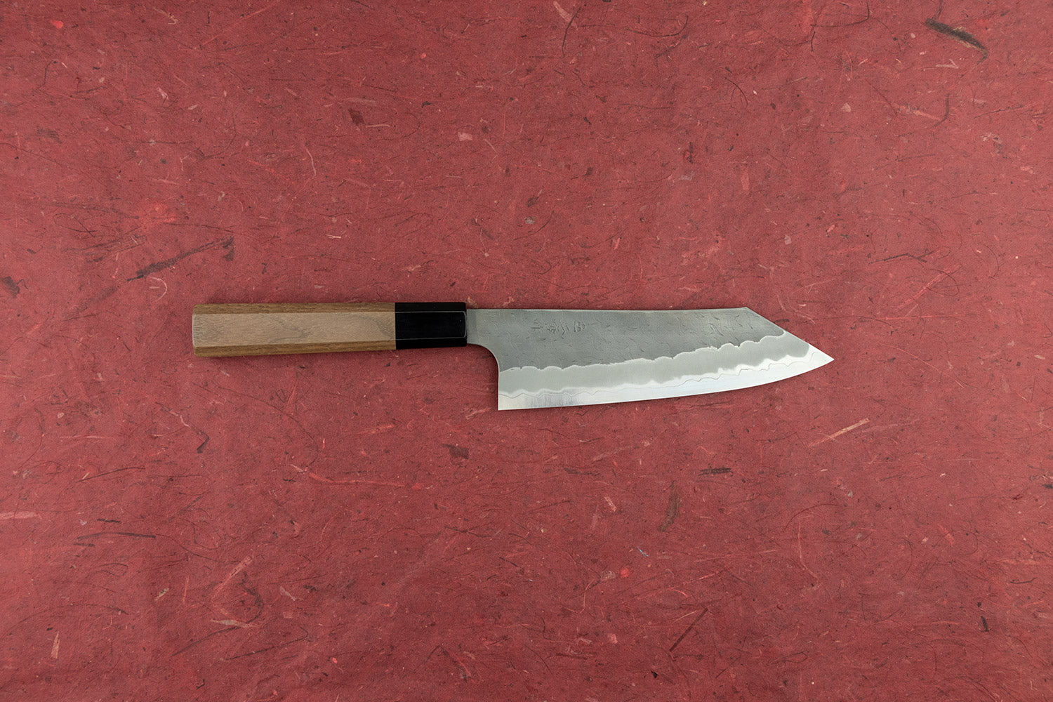 Premium Nigara AS/S Tsuchime Bunka 180mm Japanese Chef Knife - High Carbon Steel Blade with Hammered Finish for Slicing, Dicing, and Precision Cutting in Professional Kitchens & Home Cooking