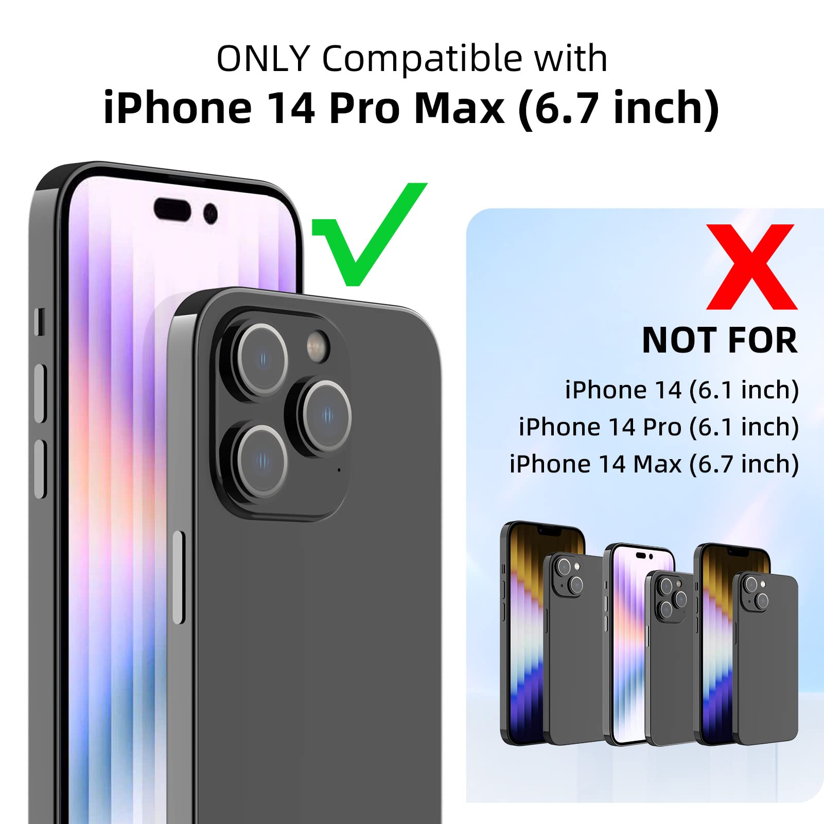 Nillkin Shockproof iPhone 14 Pro Max Case with Stand & Slide Camera Cover - Military Grade Protection, MagSafe Compatible for Wireless Charging & Magnetic Car Mount - Perfect for Travel, Work & Outdoor Activities (Blue)