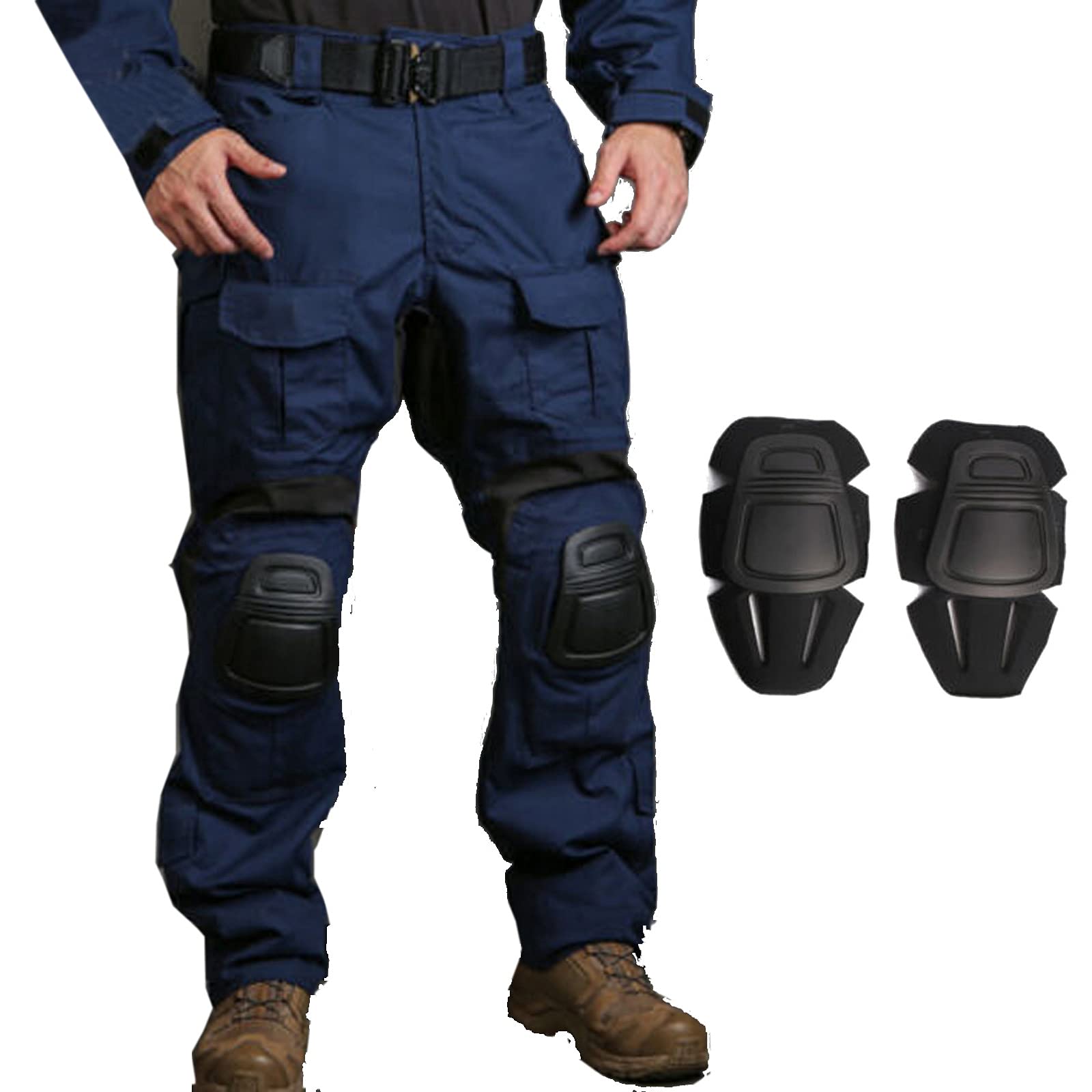 Emerson Gen3 Airsoft Combat Pants - Military BDU Tactical Pants with Knee Pads (Navy Blue) - Perfect for Airsoft, Paintball & Outdoor Adventures