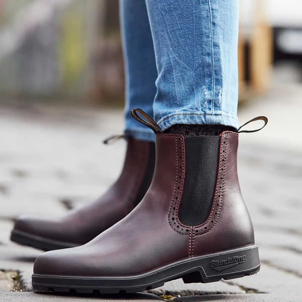 Shiraz Chelsea High Top Boots for Women - Waterproof Leather Ankle Boots with Side Zipper - Fashionable & Comfortable for Casual, Work & Outdoor Wear
