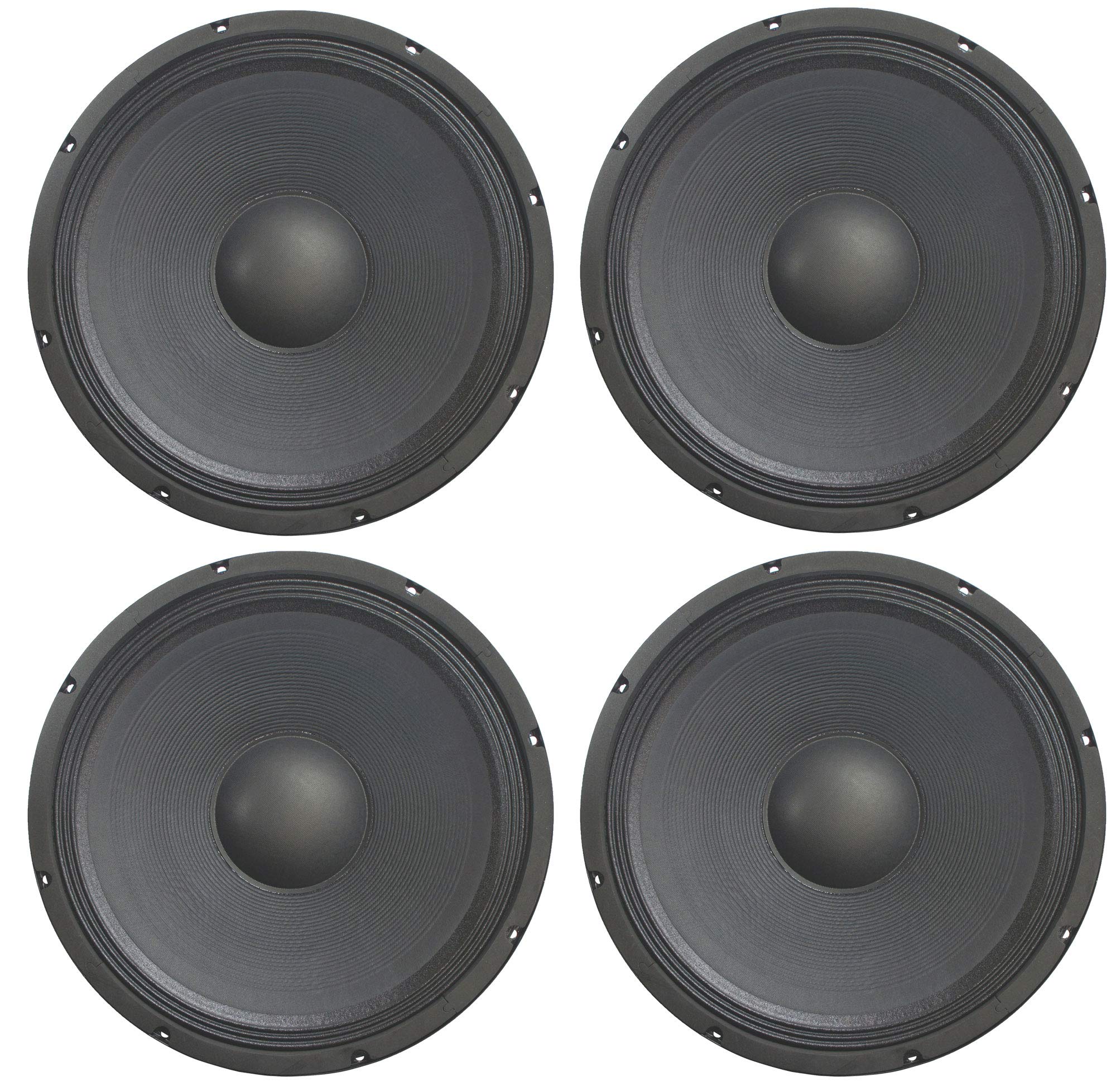 Harmony Audio HA-P15WS16x4 15-Inch 800W Professional PA Subwoofer Speaker - 16 Ohm Woofer with 48oz Magnet | Replacement Raw Driver for Live Sound, DJ Events & Stage Performances