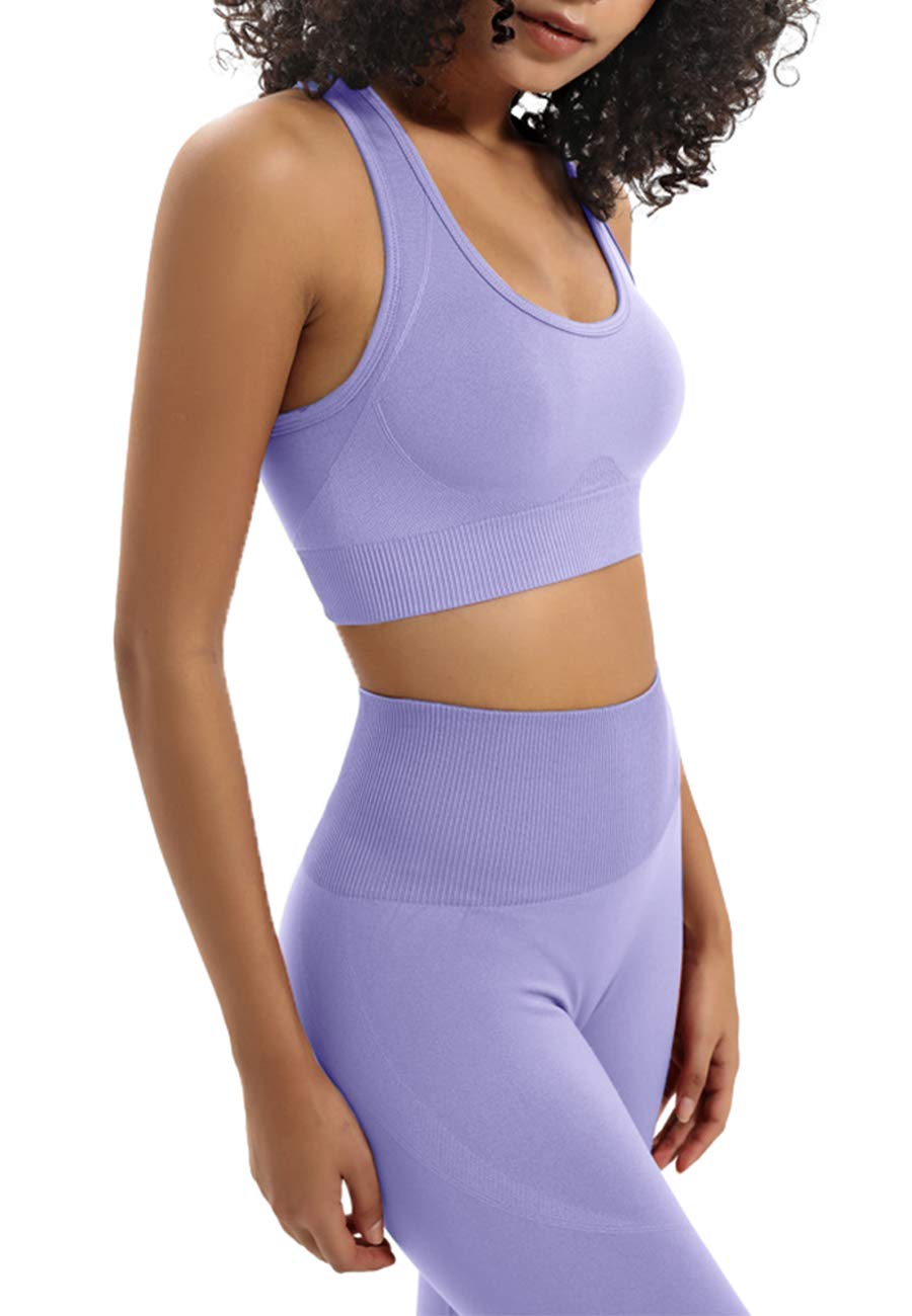 Women's 2-Piece Yoga Outfit Set - High Waisted Yoga Pants & Sports Bra for Gym, Workout & Activewear | Perfect for Yoga, Pilates, Running & Fitness Training