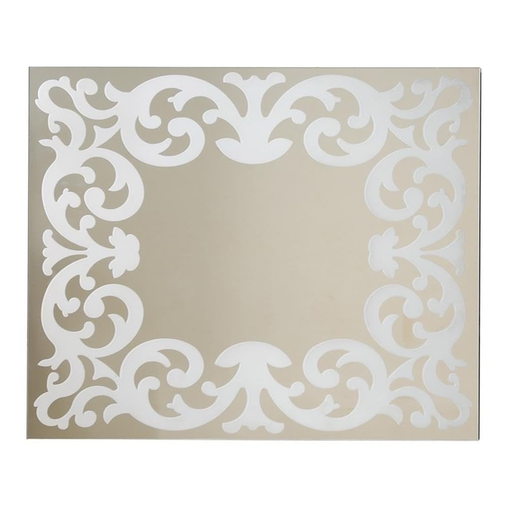 Furniture of America Queens Contemporary Silver Wood Frame Wall Mirror - Perfect for Living Room, Bedroom & Entryway Decor