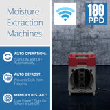 AlorAir LGR 850X Wi-Fi Enabled 180 Pint Commercial Dehumidifier with Built-in Pump - Ideal for Basements, Warehouses & Large Spaces