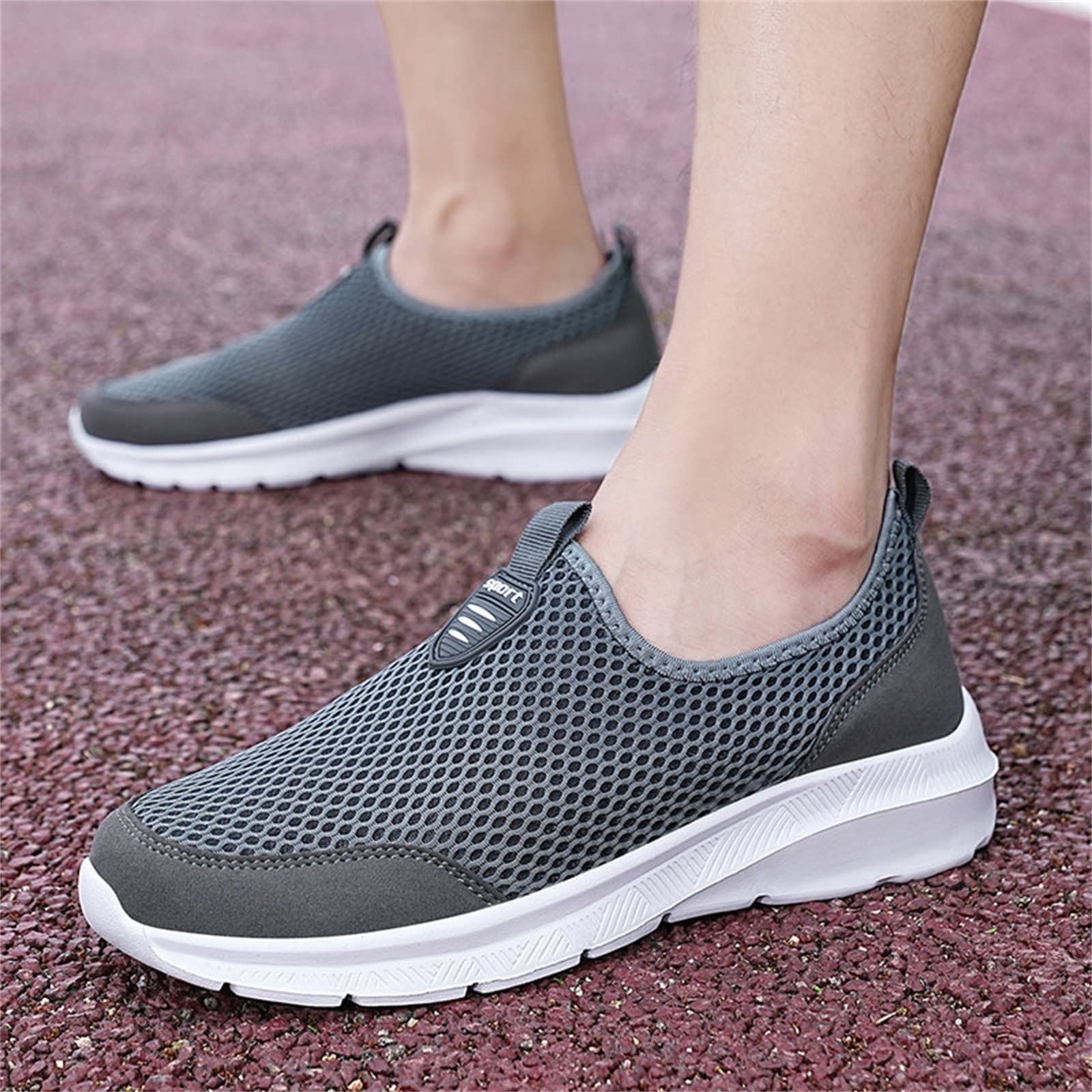 Men's Breathable Mesh Oxford Shoes - Lightweight Casual & Business Dress Shoes for Walking, Work & Travel | Comfortable Lace-Up Sneakers for Daily Wear