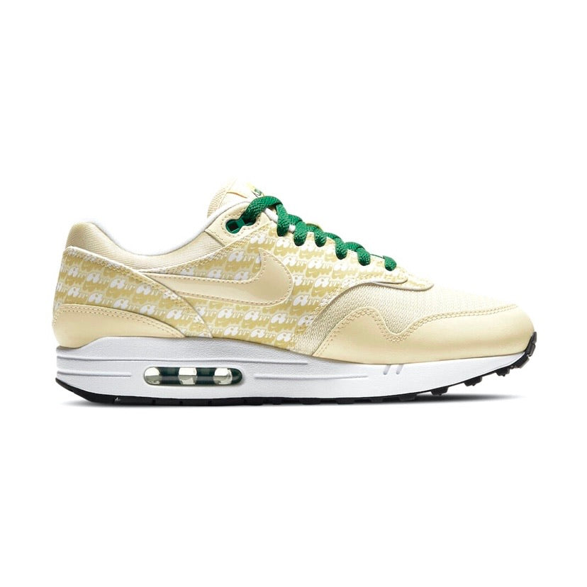 Nike Air Max 1 Premium Sneakers - Lemonade & Lime Green Colorway | Comfortable Running Shoes for Men & Women | Perfect for Gym, Jogging and Streetwear Fashion