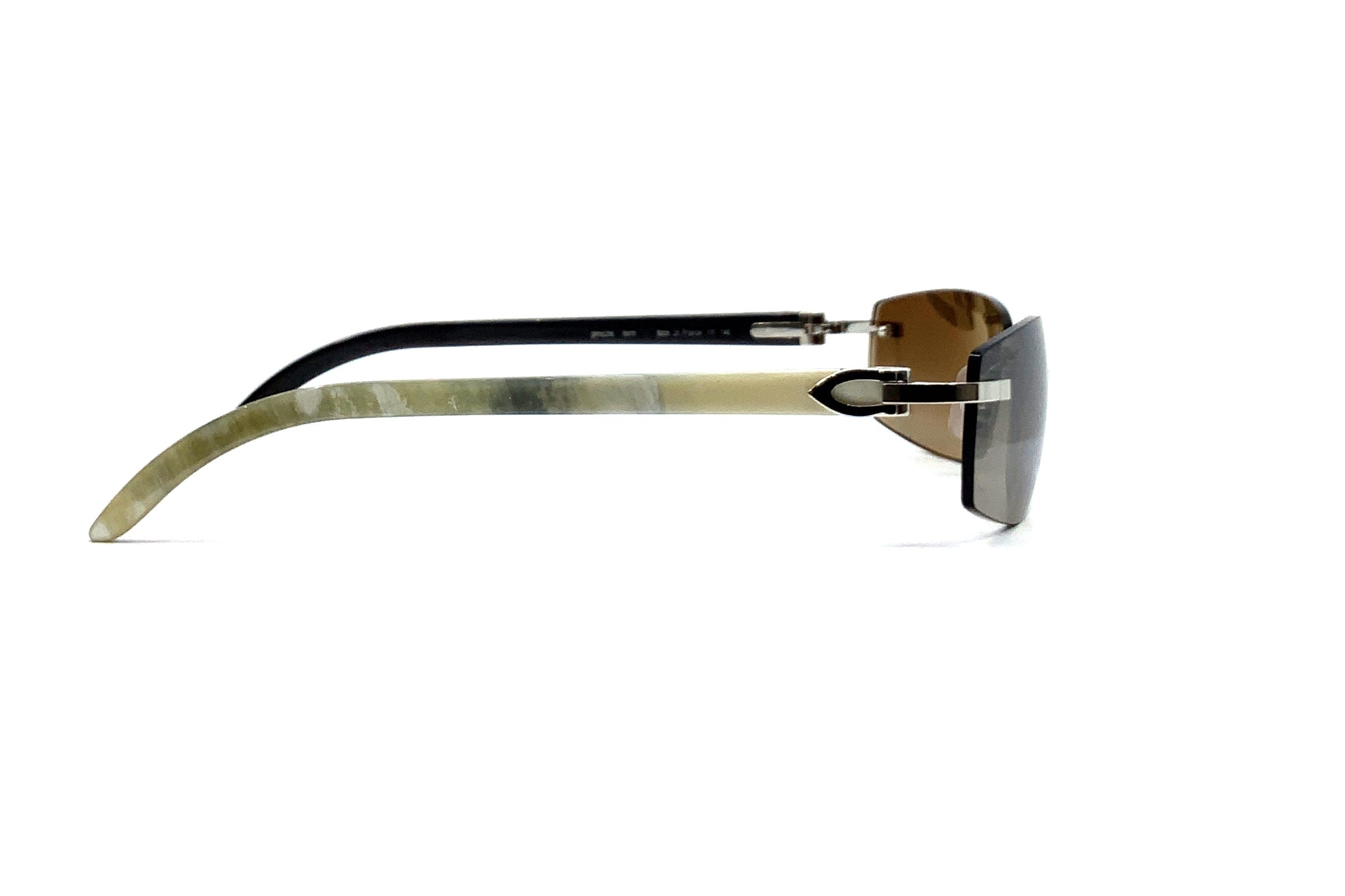 Cartier C Décor CT0018RS Buffalo Horn Sunglasses - Luxury Designer Shades for Men & Women | Perfect for Outdoor Activities, Travel & Fashion Accessories