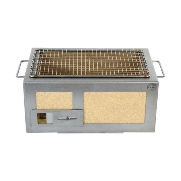 Premium Little Kasai Konro Grill V2 - Stainless Steel Charcoal BBQ Grill for Outdoor Cooking, Camping & Backyard Parties