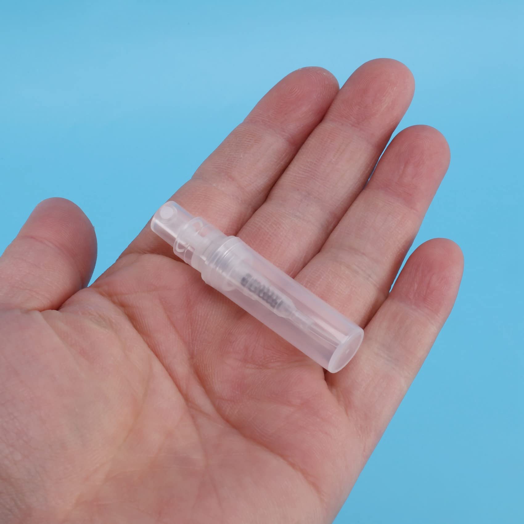 200Pcs 2ML Transparent Plastic Cosmetic Atomizer Bottles - Refillable Perfume Spray Containers for Travel, Makeup & DIY Skincare