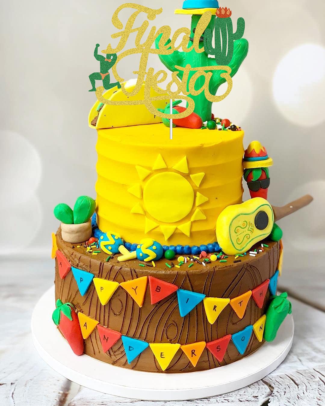 Final Fiesta Party Decorations - Mexican Fiesta Theme Party Supplies for Bachelorette, Wedding & Bridal Shower - Includes Banner & Cake Topper - Perfect for Last Fiesta Celebrations, Graduation Parties & Themed Events