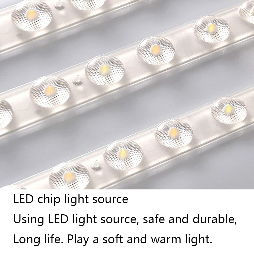Energy Efficient LED Ceiling Light Fixture - 3 Color Temperature, Ultra-Thin Flush Mount, Side Emitting Design for Living Room, Bedroom & Office - Modern Minimalist Round Lighting Solution by SHUANGZ