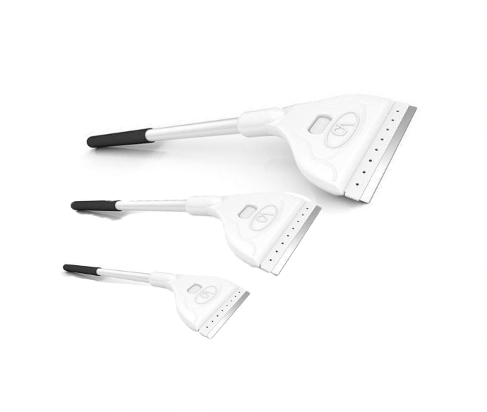 CONTINUUM AquaBlade M Scraper - Premium Stainless Steel Window & Glass Cleaning Tool for Home & Car - Perfect for Removing Stubborn Stickers, Paint, and Hard Water Stains