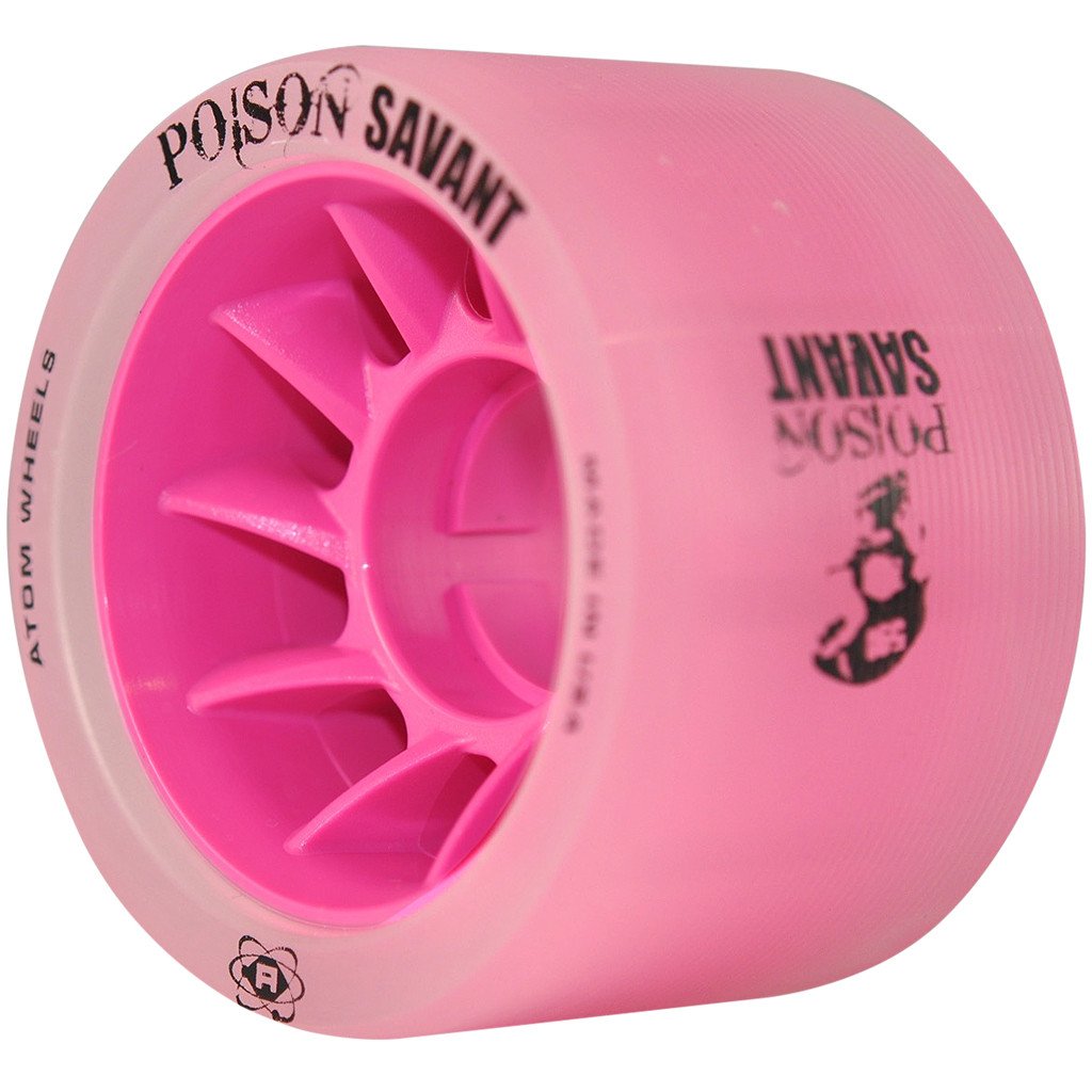 Atom Savant 59mm Poison Quad Wheels - 4 Pack for Skateboards, Longboards & Roller Skates | High-Performance Wheels for Smooth Riding & Tricks