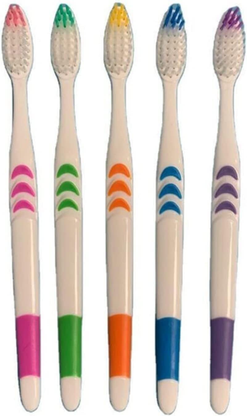 **Haiqings Ultra Soft Bamboo Charcoal Toothbrush - 5 Pack Double Head Black & White Adult Toothbrushes for Gentle Cleaning & Oral Care - Perfect for Travel, Home & Office Use**