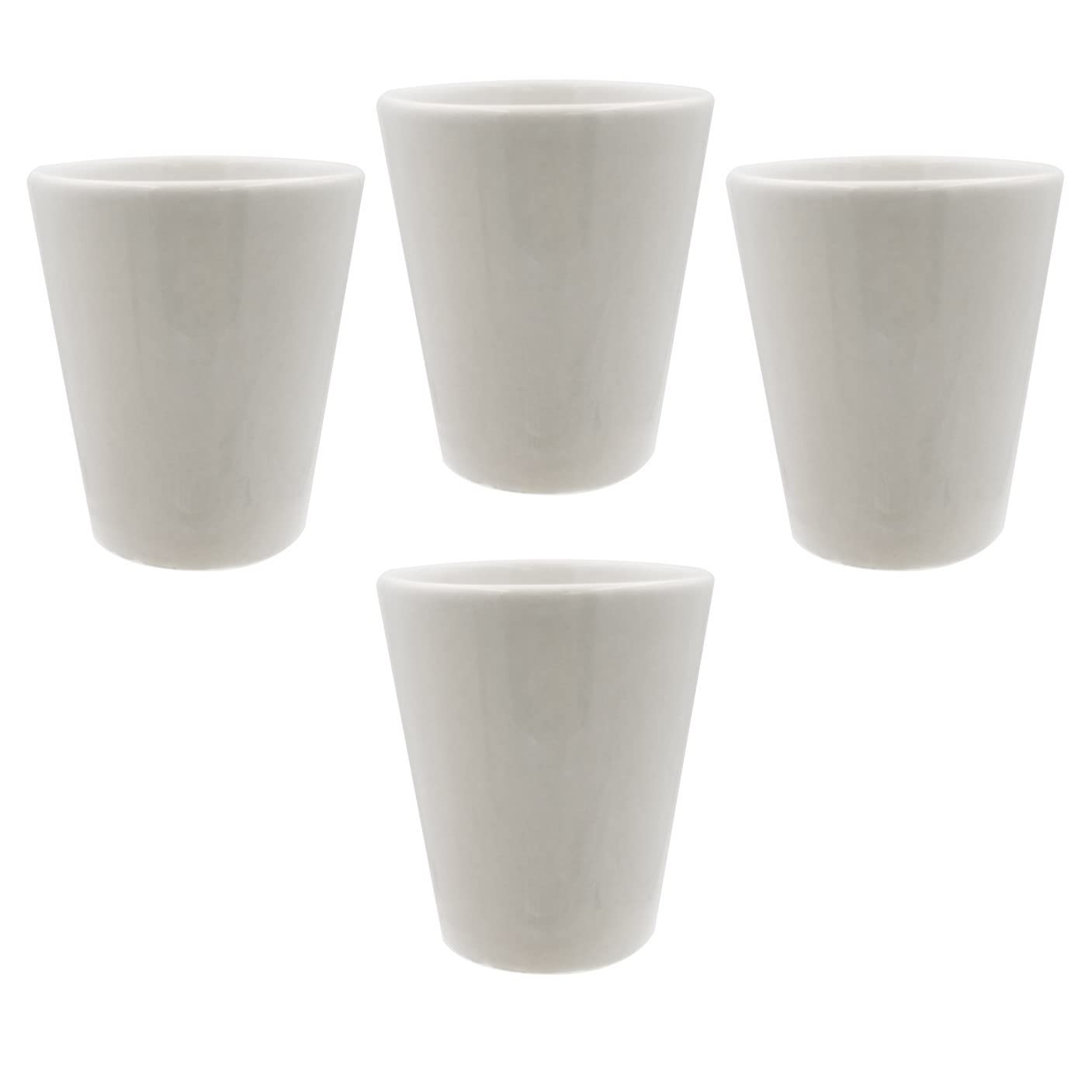 72-Pack White Sublimation Shot Glasses 1.5 oz - Bulk Ceramic Shot Glass Set for Restaurants, Bars & Hotels - Perfect for Sublimation Printing & Custom Designs - Great for Parties, Weddings & Promotional Events