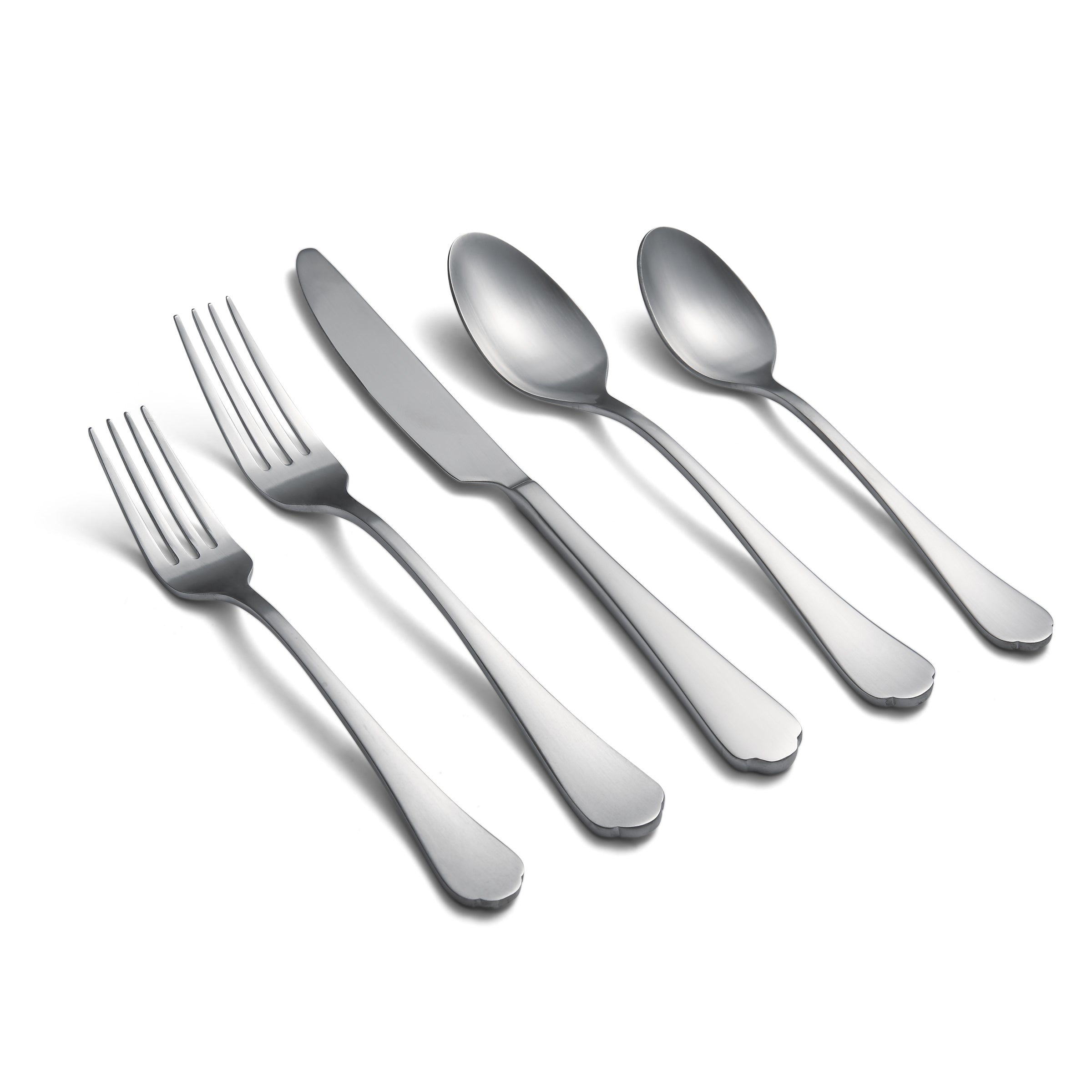 Portsmouth 20-Piece Stainless Steel Flatware Set - Elegant Satin Finish Silverware for Dining, Kitchen & Entertaining - Perfect for Everyday Use, Dinner Parties & Gifts