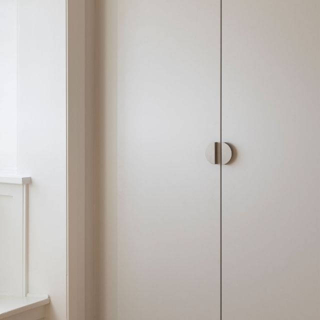 90mm Semi-Circle Pull Handle in Brushed Nickel - Perfect for Cabinets, Drawers & Furniture Hardware (Castella Cove)
