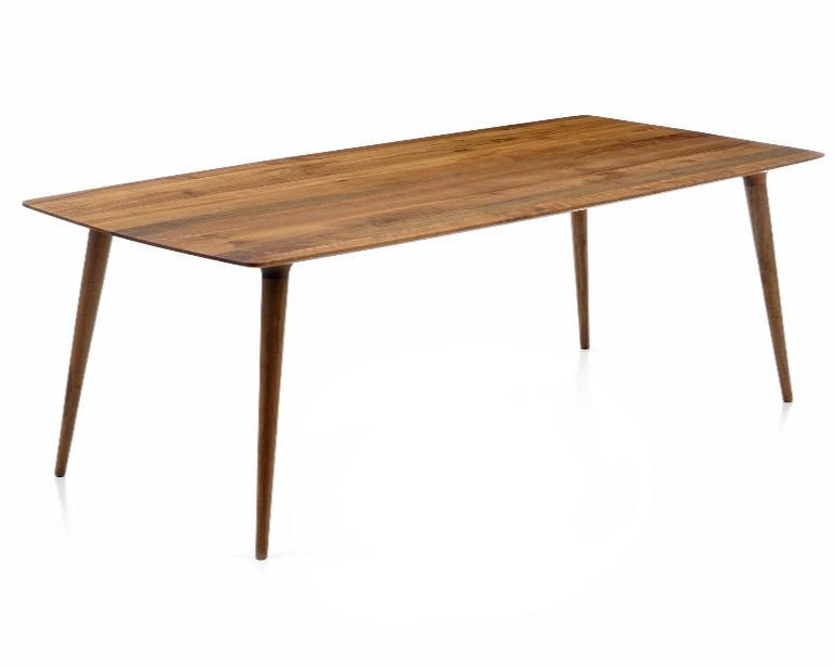 Solid Edge Glued Hardwood Dining Table - Rustic Kitchen Table for Farmhouse, Dining Room & Small Space | Durable Wooden Table for Family Meals & Entertaining