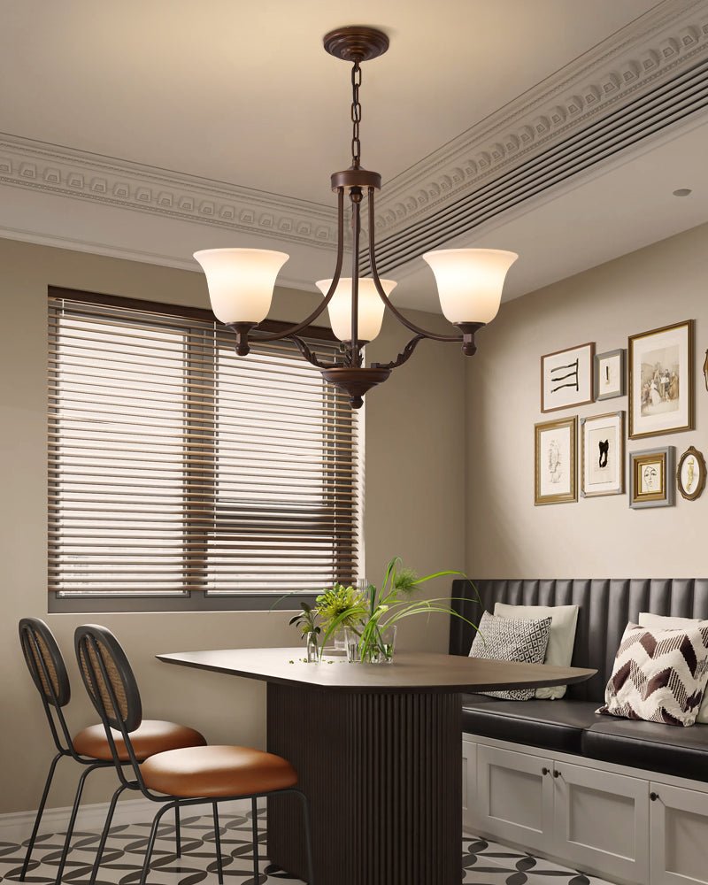Aveline Bloom Crystal Chandelier - Elegant Floral Ceiling Light Fixture for Dining Room, Bedroom & Living Room Decor | Modern Home Lighting Solution