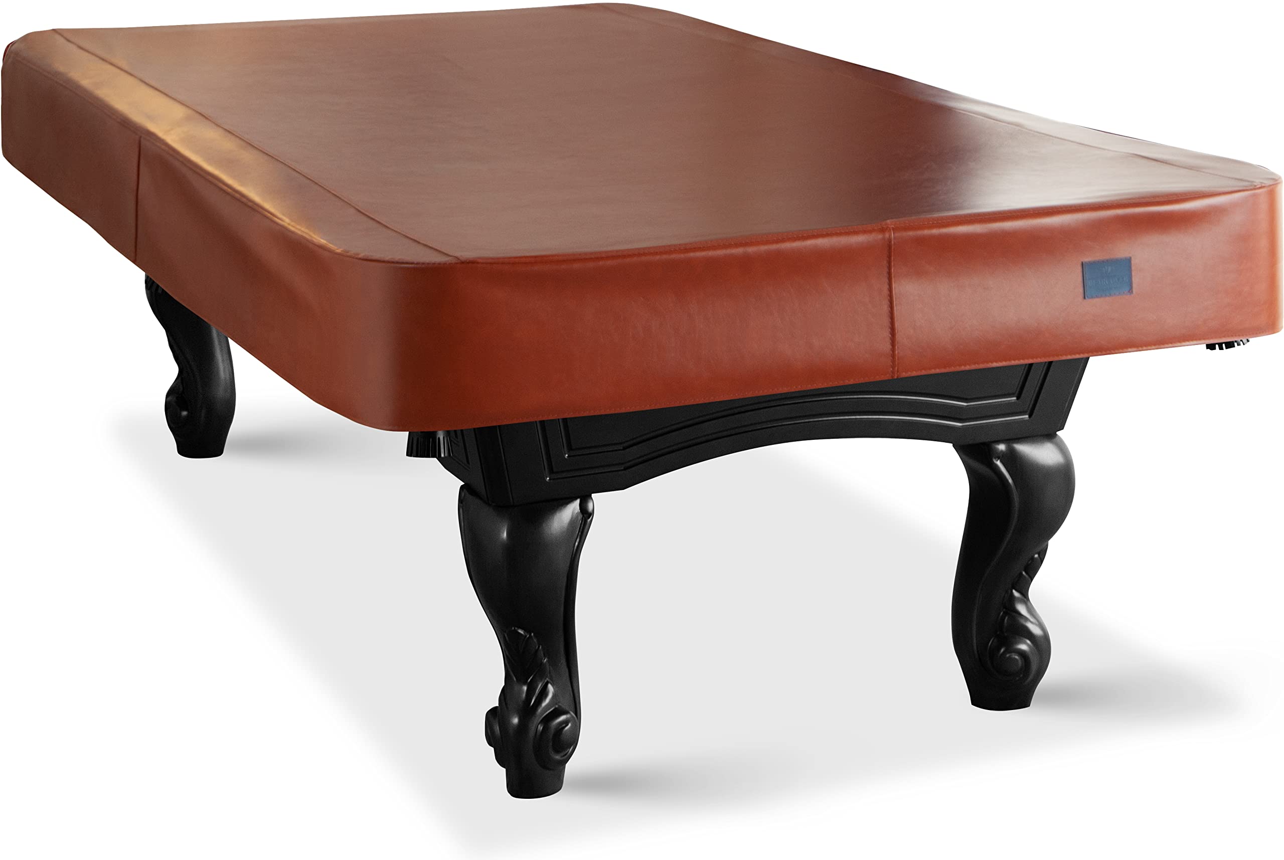 BEARCOVER Pool Table Cover - Waterproof & Tearproof Heavy Duty Leatherette Billiard Table Covers for 7/8/9 Feet, Fitted Protection for Home Game Rooms & Bars (7FT - Brown)