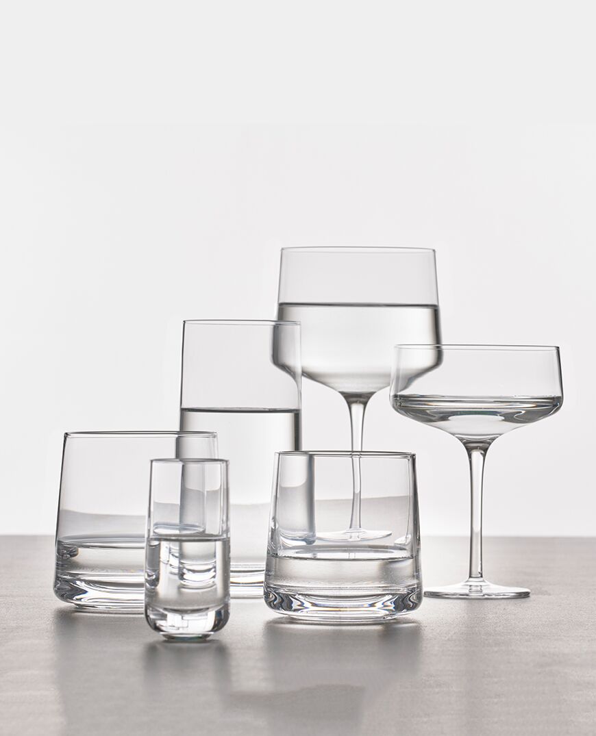 Premium ZONE DENMARK Rocks Cocktail Crystal Glasses Set of 2 - 9cm Diameter x 14cm Height - Elegant Whiskey, Bourbon & Scotch Drinking Glasses for Home Bar, Dinner Parties & Gifts