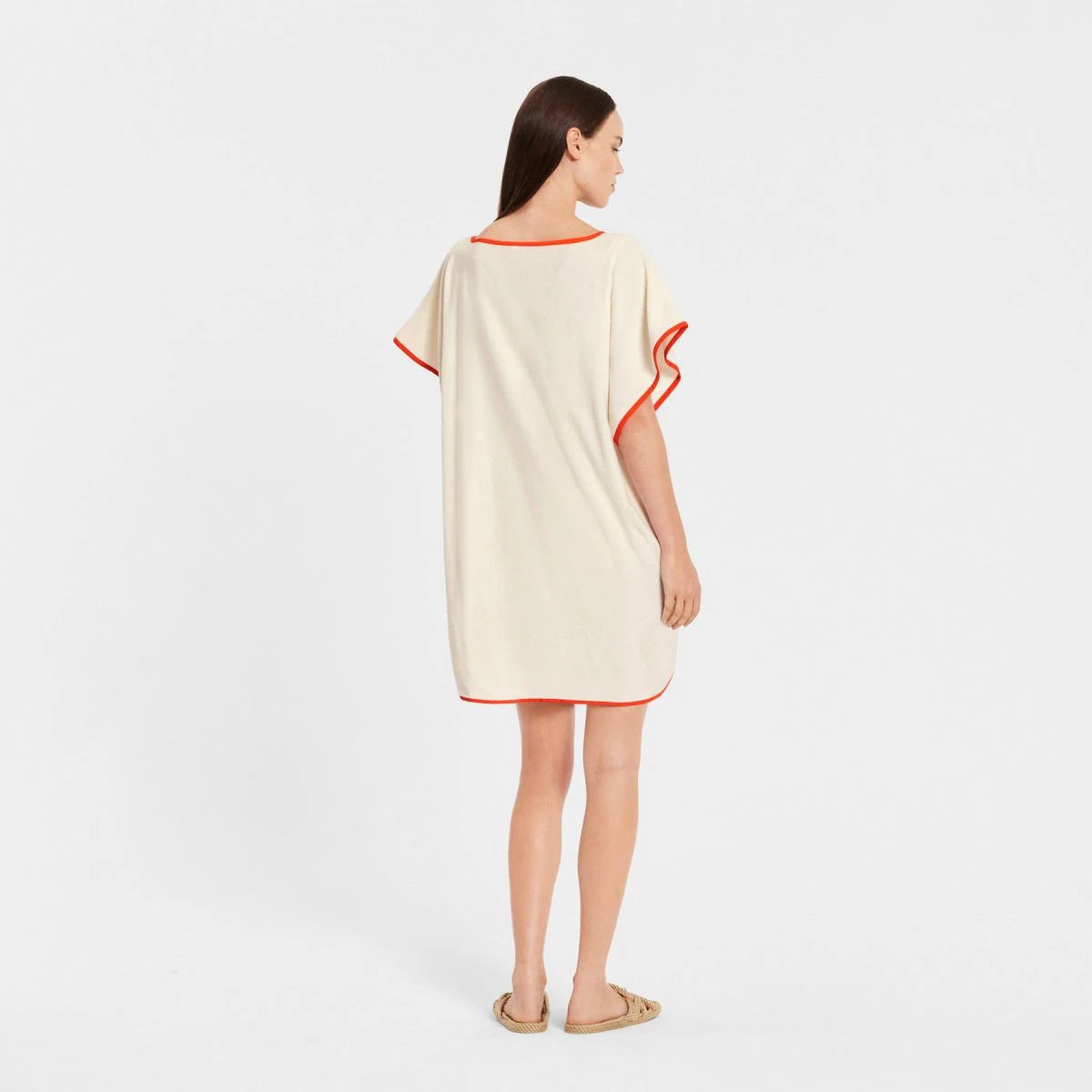 Sheridan Freddie Kaftan Dress in Salt - Flowy Bohemian Maxi Dress for Beach, Vacation & Summer Outfits