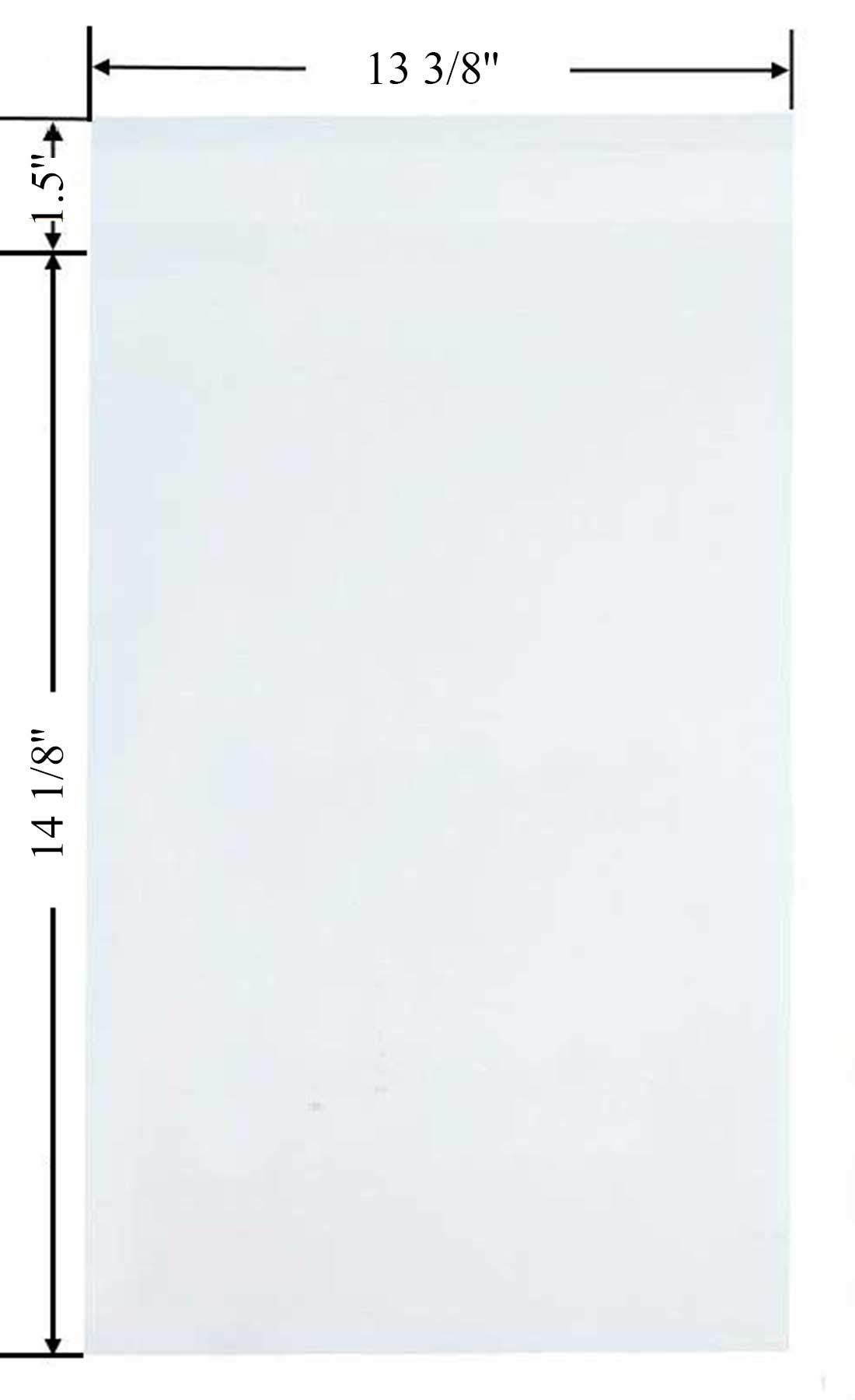 300 Pack Self Sealing Clear Plastic Bags - OPP Resealable Pouches 2mil Thick (12 1/8