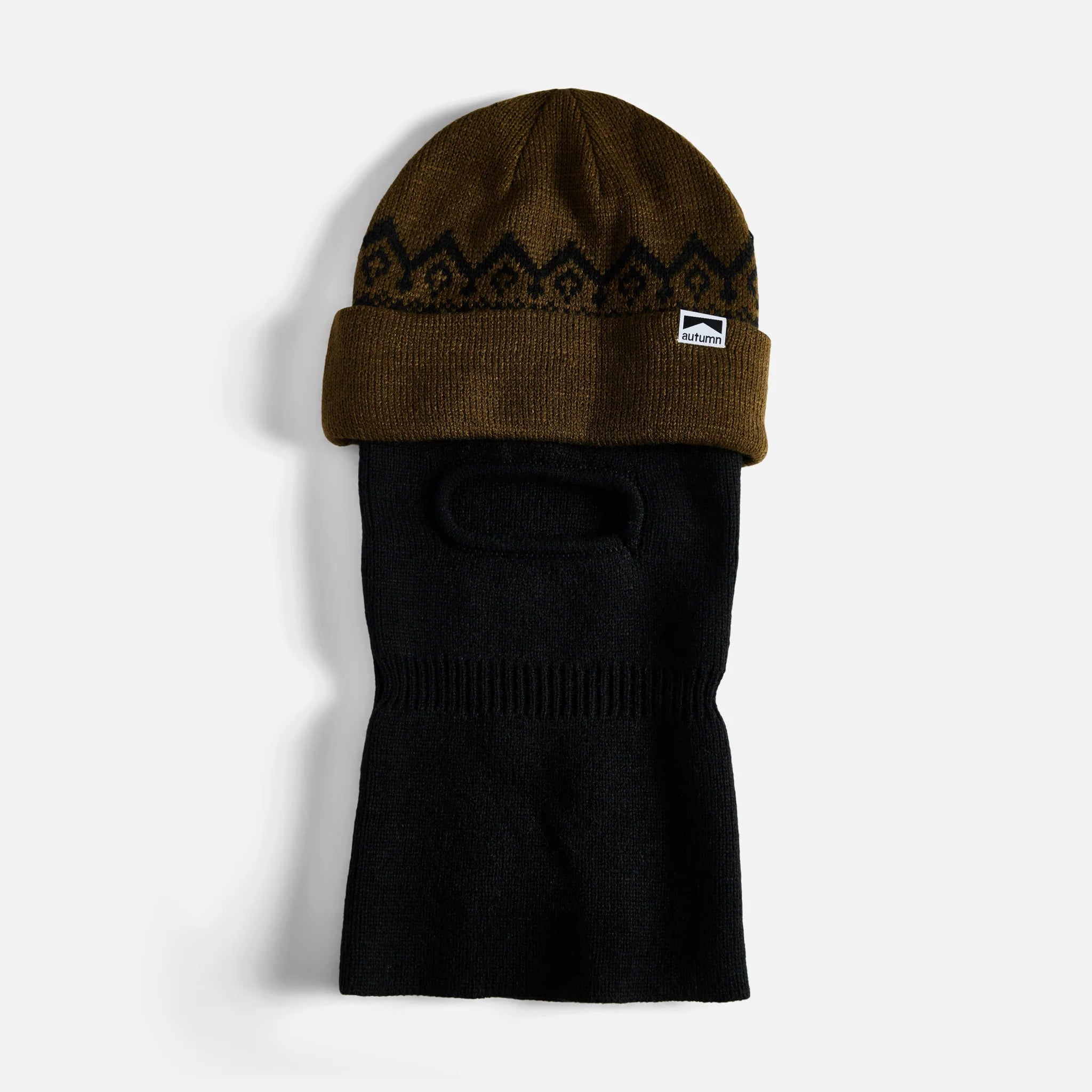 2025 Autumn Mask Beanie - Black Army Style Warm Knit Hat for Men & Women | Perfect for Cold Weather, Outdoor Activities & Fashion Accessory