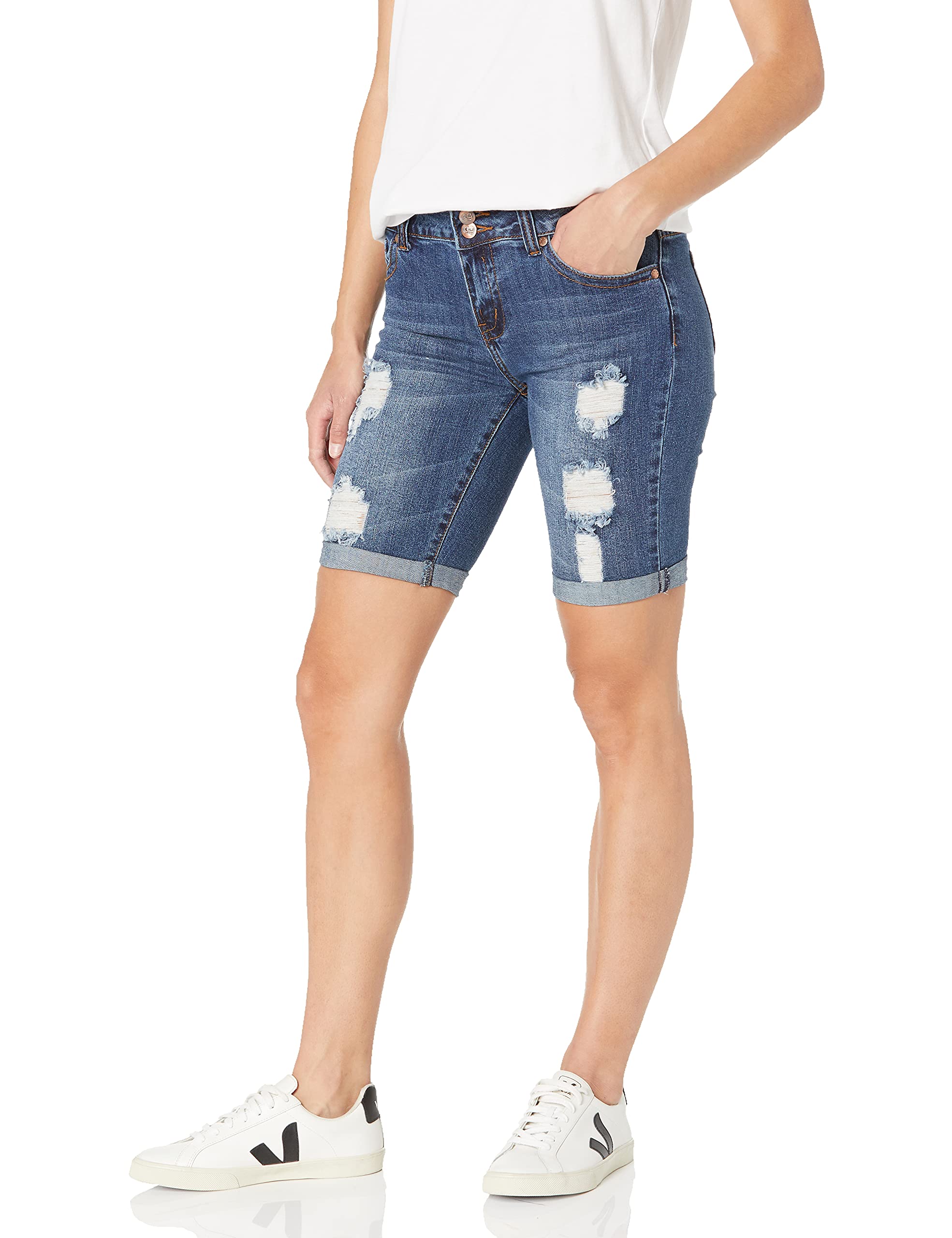 V.I.P.JEANS Women's Acid Washed Blue Denim Jeans - High Waist Stretch Skinny Jeans for Women - Comfortable Summer Casual Wear for Daily Outfits, Work & Travel