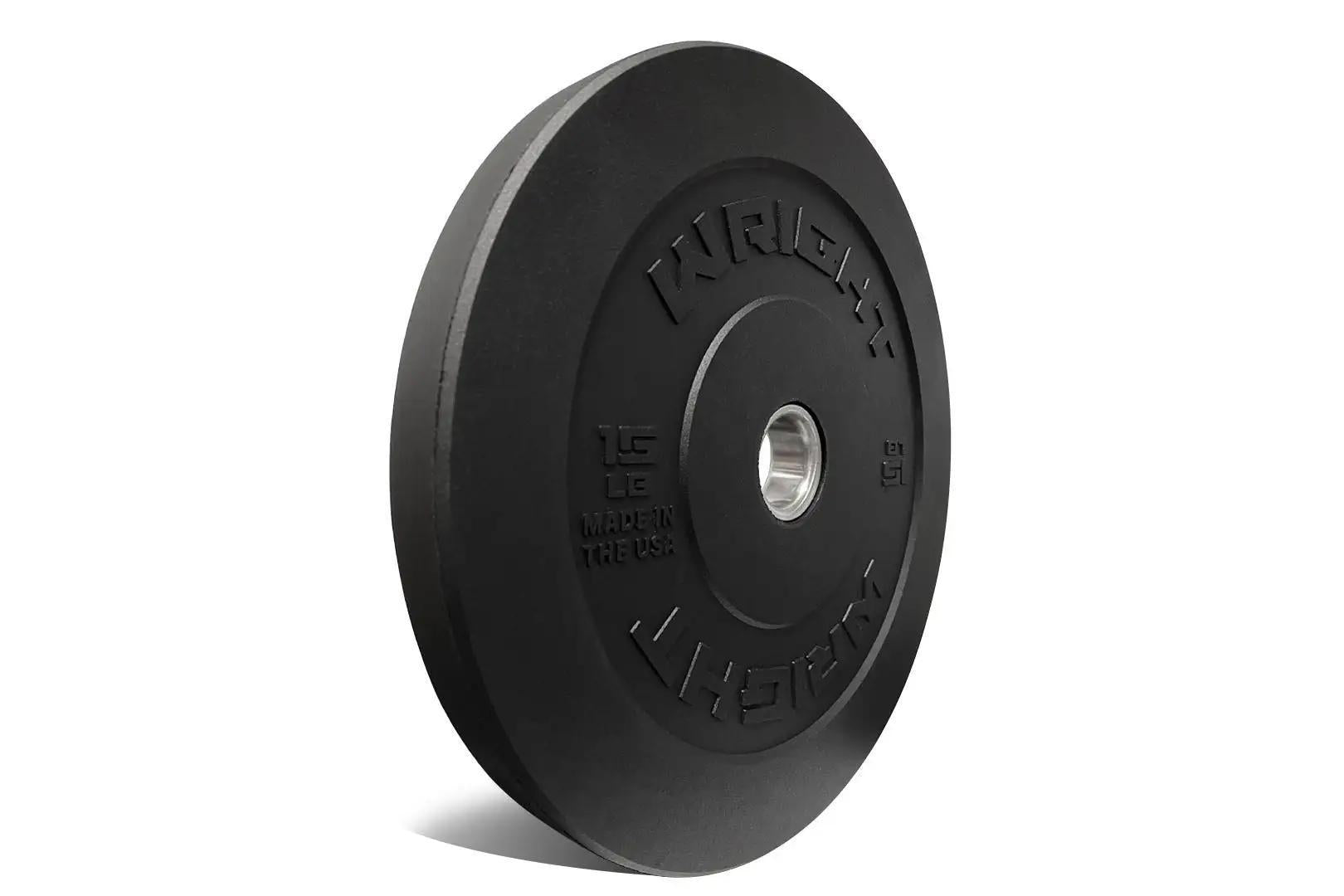 Wright Equipment USA HU Urethane Bumper Plates - Olympic Weight Plates for CrossFit & Powerlifting (Pair) | Home Gym & Commercial Gym Equipment