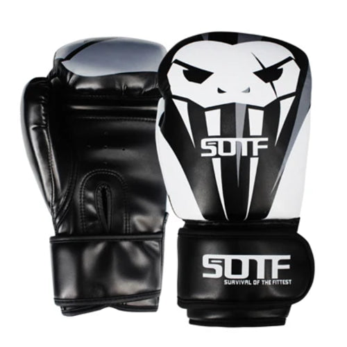 SUOTF MMA Boxing Gloves - Premium Leather Training Gloves for Muay Thai, Kickboxing & Combat Sports - Perfect for Sparring, Bag Work & Fitness Training