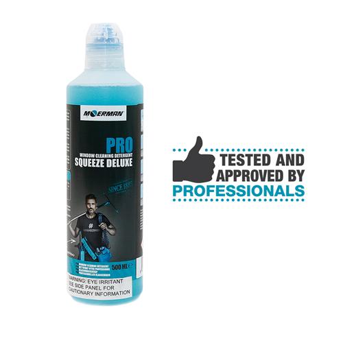 Moerman Pro Squeege Deluxe Window Cleaning Detergent 500ml - Streak-Free Solution for Glass, Mirrors & Shower Doors