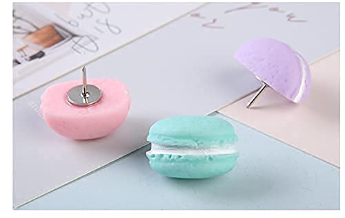 9 Pcs Creative Macaron & Sports Ball Push Pins - Decorative Cork Board Tacks for Photos, Wall & Bulletin Boards - Perfect for Home Office, Dorm Room & Classroom Organization