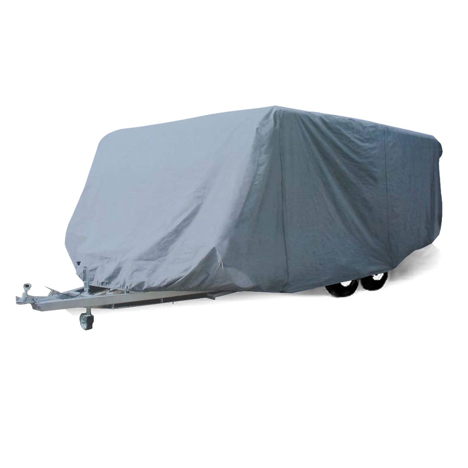SavvyCraft Waterproof Breathable RV Trailer Cover for 17-18 Feet Campers | All-Weather Protection for Travel Trailers | Perfect for Outdoor Storage & Winter Use