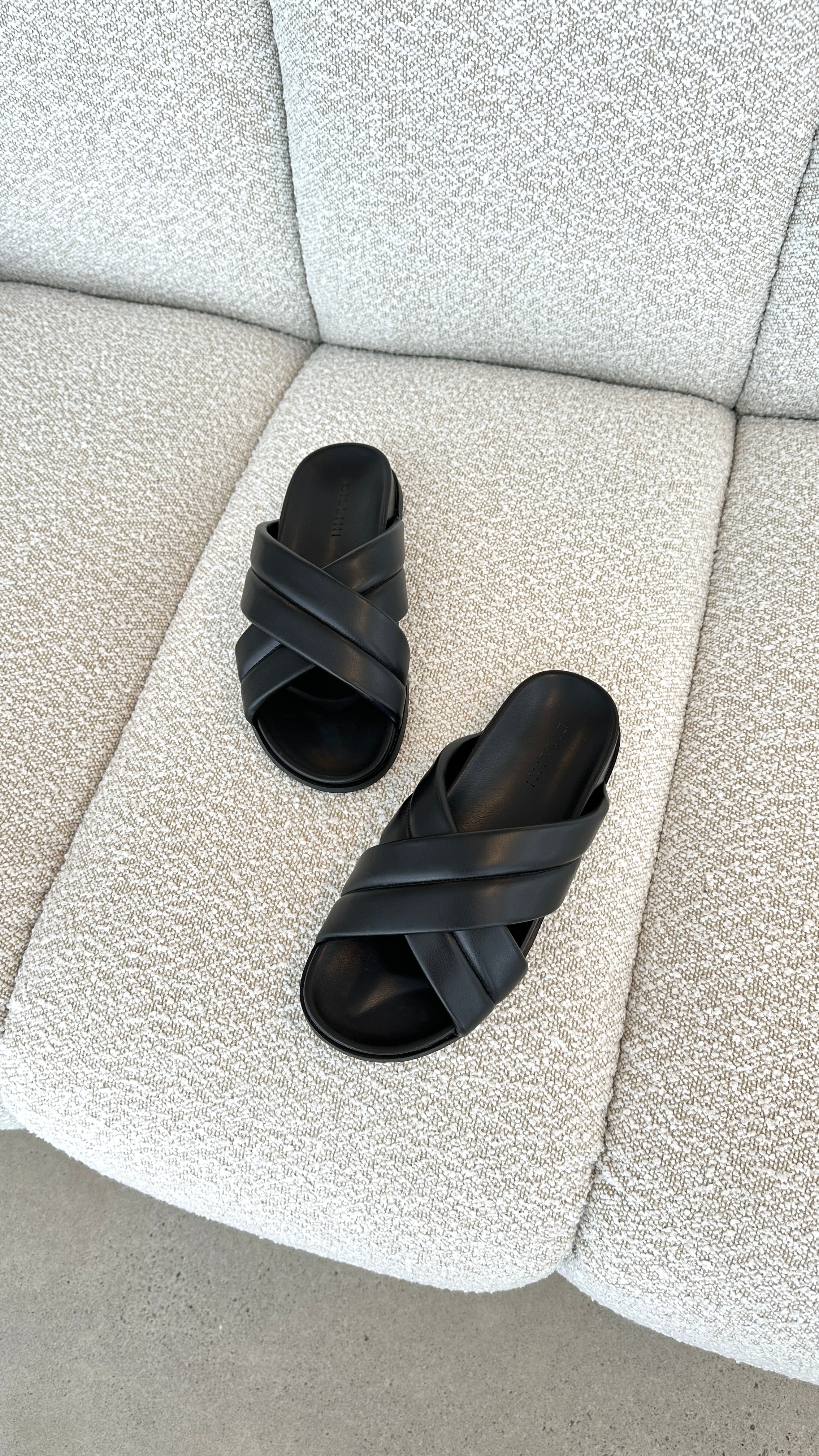 Fenmore Slide Sandals for Women - Comfortable Black Slip-On Shoes for Casual Wear, Walking, and Beach Outings