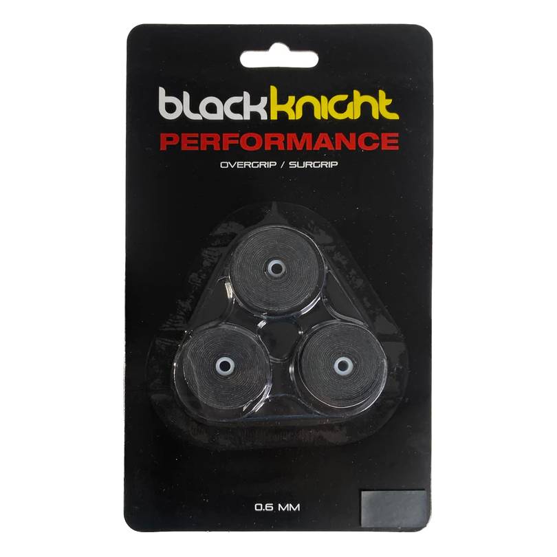 Black Knight Performance Overgrip - Premium Tennis & Badminton Grip for Enhanced Sweat Absorption & Control | Ideal for Competitive Play, Training & Outdoor Sports