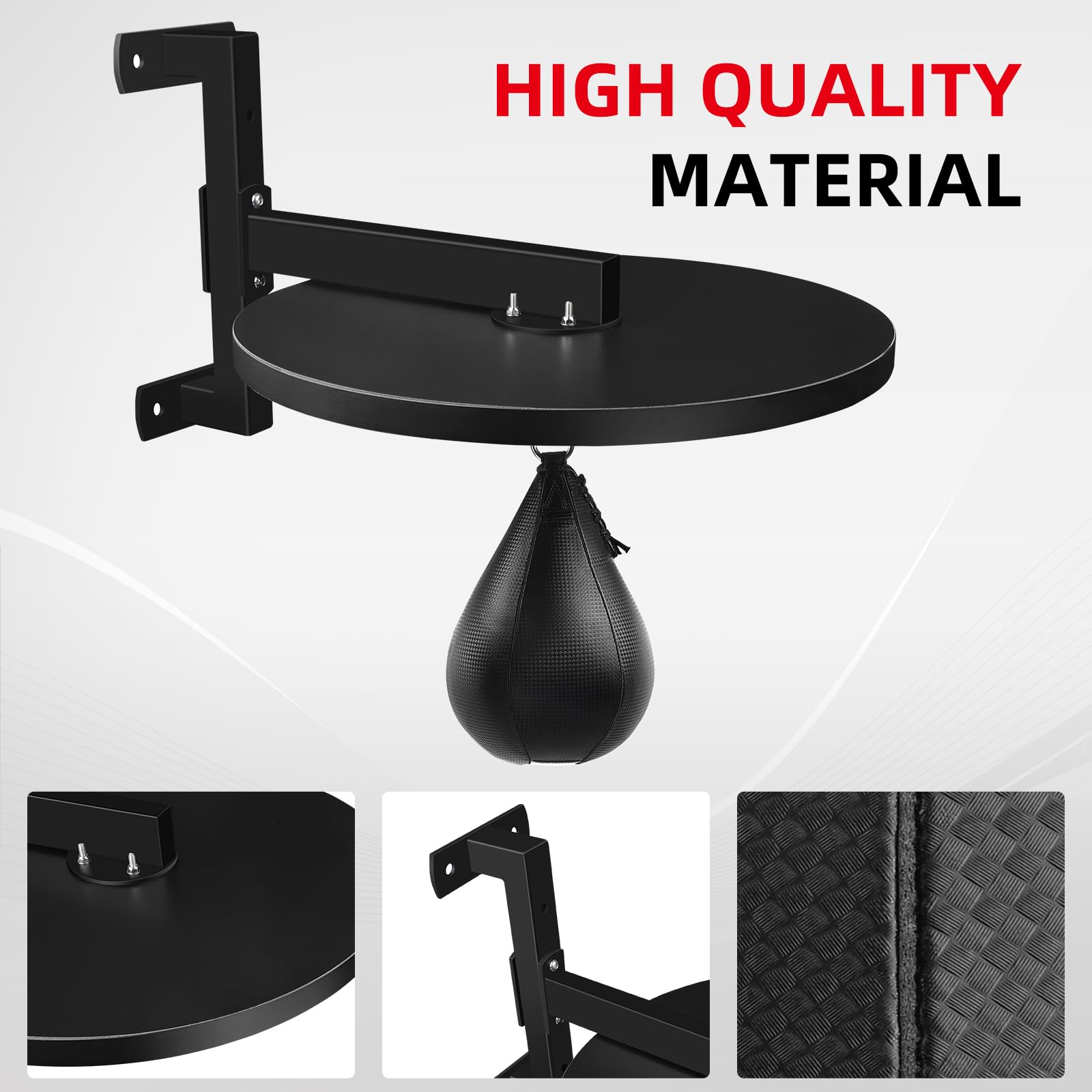 Premium Hardwood Speed Bag Platform Kit - Adjustable Punching Bag Mount with Swivel for Boxing Training & Home Gym Workouts - Perfect for Boxing, MMA, and Fitness Enthusiasts