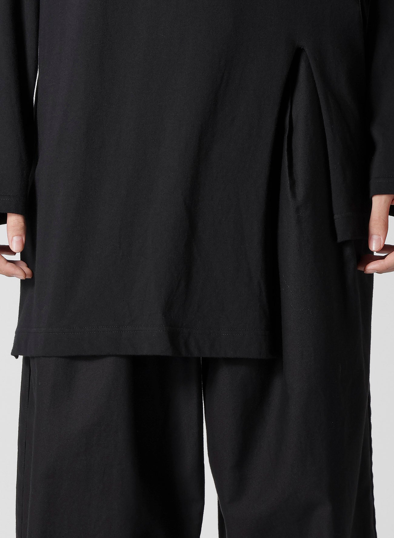 Combed Single Jersey Slit Detail Long Sleeve T-Shirt for Women | Soft & Comfortable Cotton Top | Perfect for Casual Wear, Layering & Everyday Outfits