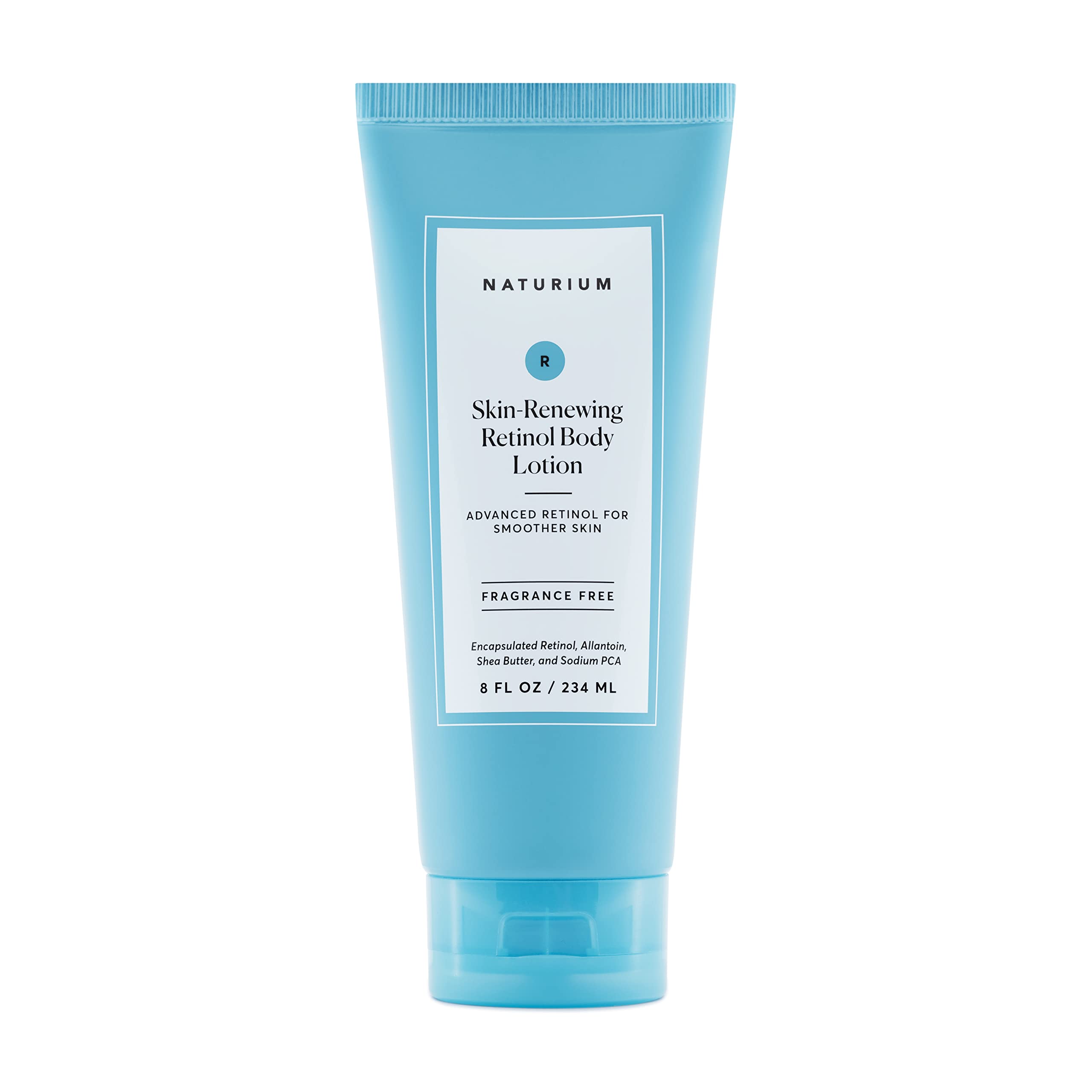 Naturium Retinol Body Lotion for Skin Renewal - Anti-Aging Firming Moisturizer with Encapsulated Retinol & Shea Butter - 8 oz - Perfect for Nighttime Skin Care & Dry Skin Relief
