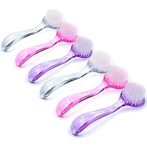 MEILINDS 6Pcs Nail Art Cleaning Brush Set - Professional Manicure & Pedicure Tools for Acrylic, UV Nails, and Shoe Dust Cleaning | Perfect for Nail Salons, Home Use & DIY Nail Artists