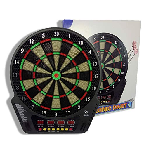 Professional LED Electronic Dartboard with 27 Games & 243 Variants - 6 Safety Darts Included - Perfect for Home, Bar, Office & Party Games (Batteries Not Included)